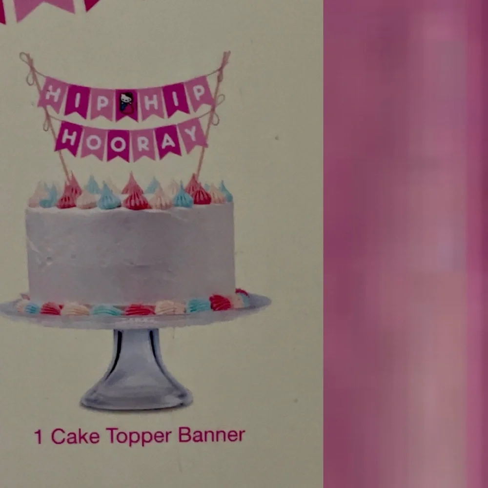 Hello Kitty Cake Topper and Banner